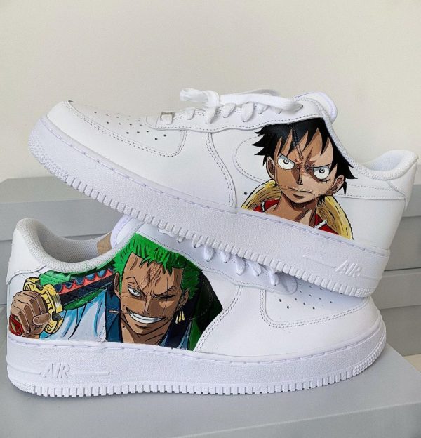 Luffy and Zoro Anime Custom Air Force 1